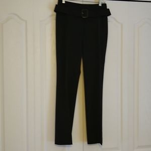 Black belted pants.